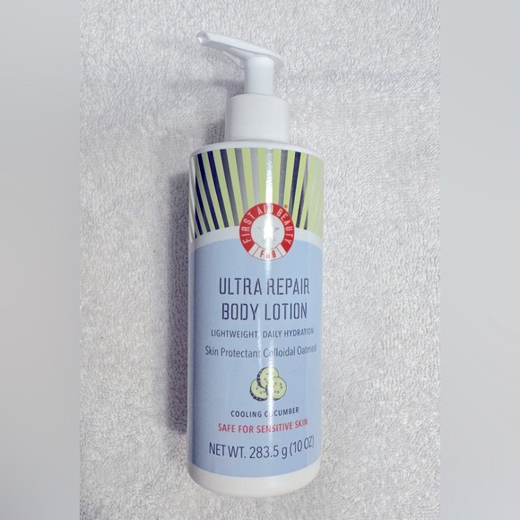 First Aid Beauty Ultra Repair Cooling Cucumber Body Lotion 10oz BRAND NEW/SEALED - Picture 7 of 8